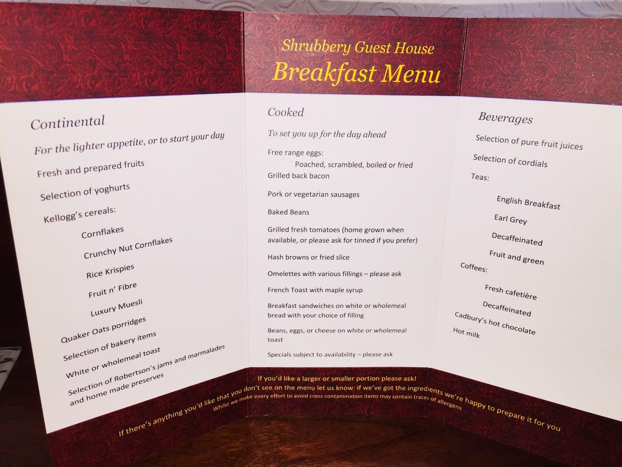 Shrubbery Bed & Breakfast Worcester